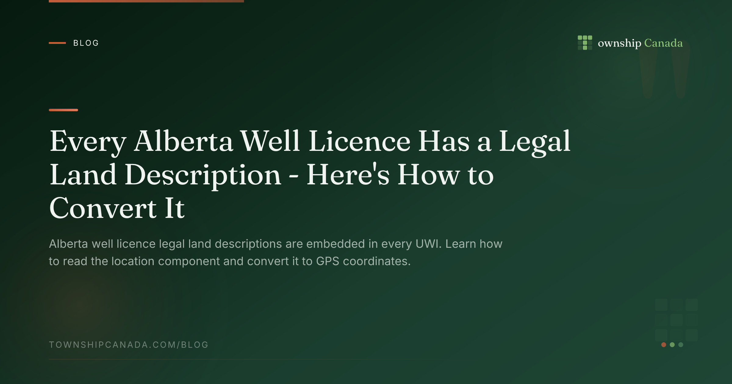 Every Alberta Well Licence Has a Legal Land Description - Here's How to ...