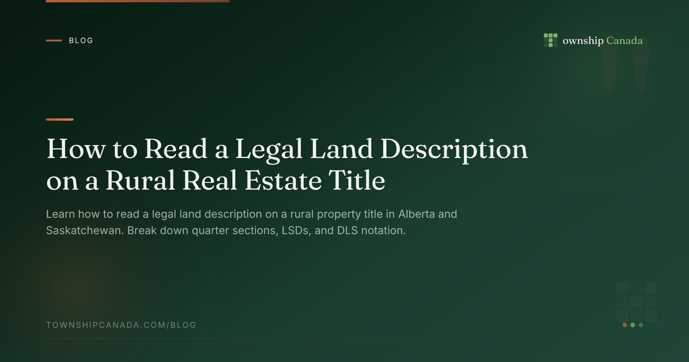 How to Read a Legal Land Description on a Rural Real Estate Title ...