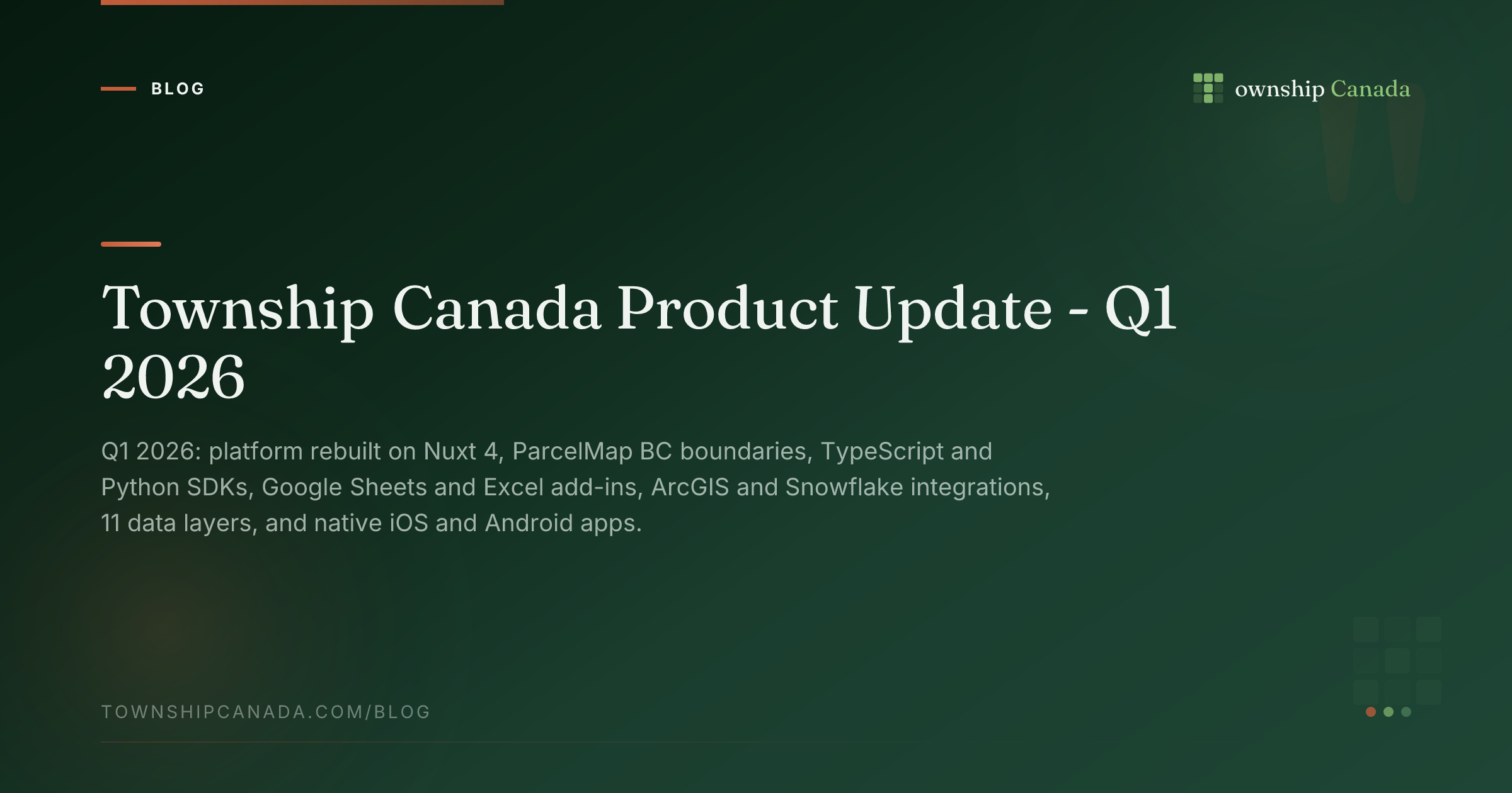 Township Canada Product Update - Q1 2026 | Township Canada