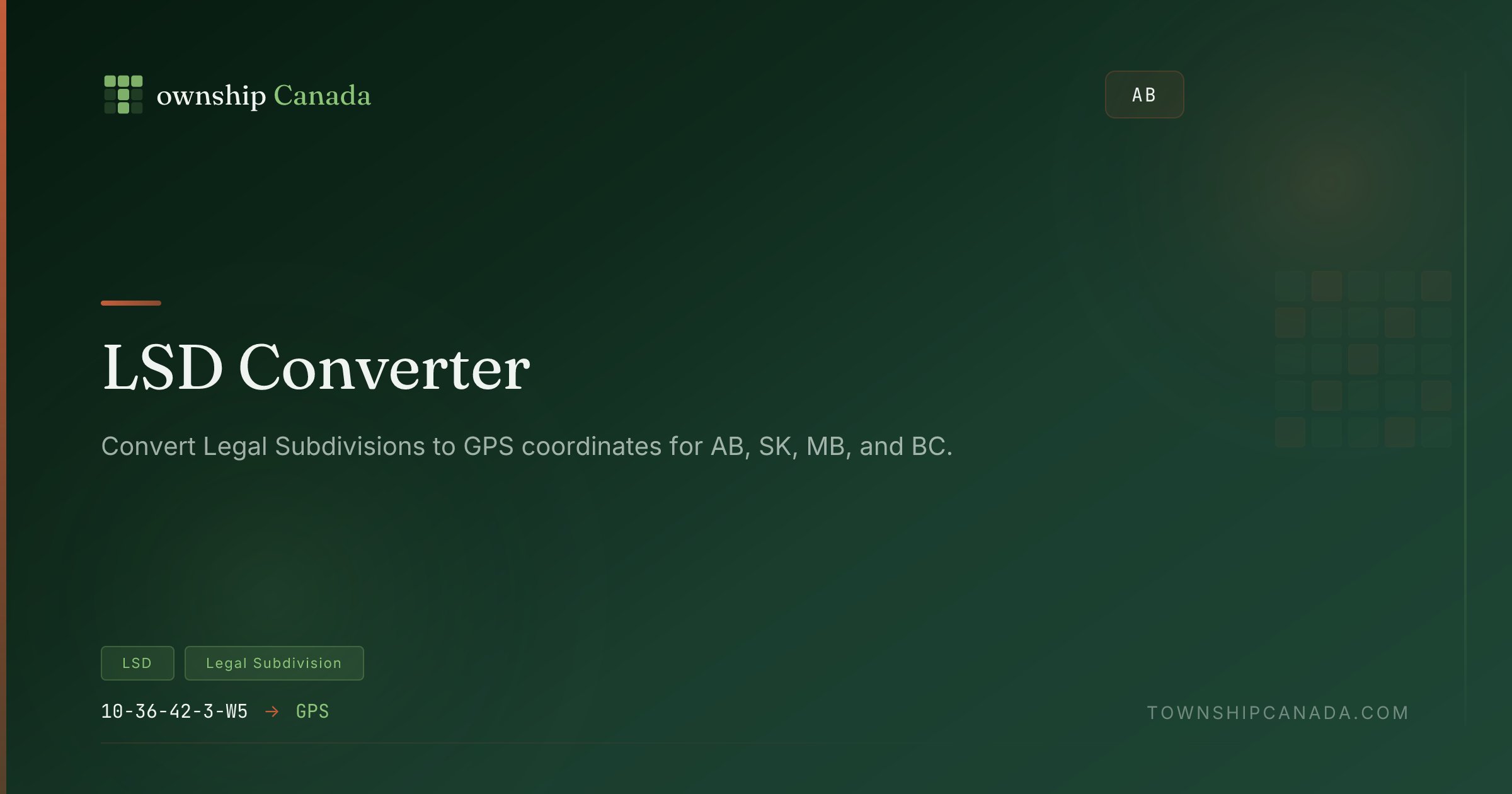 Dls System Lsd LSD Finder & Converter – Legal Subdivision to GPS Coordinates ...