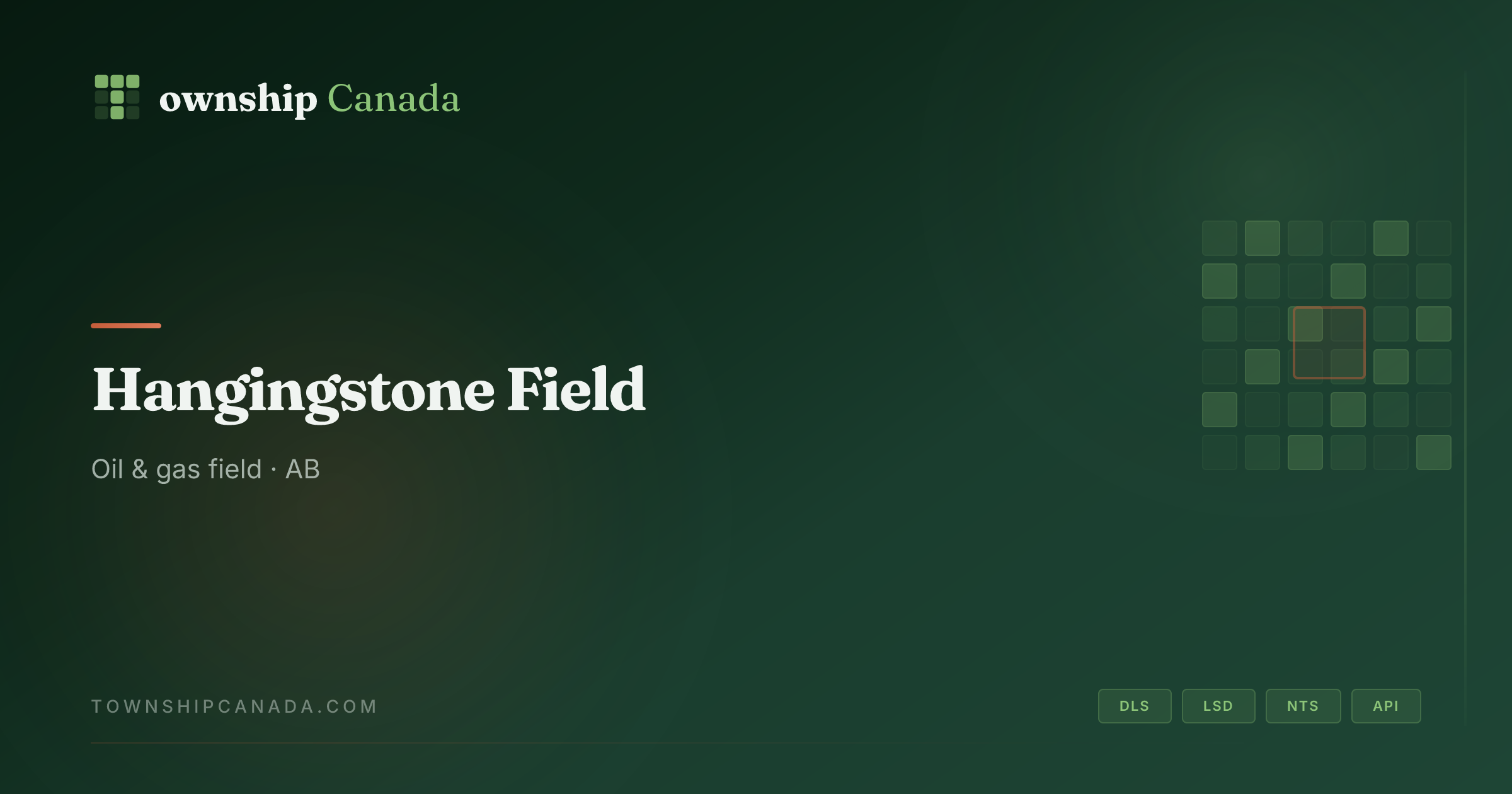 Hangingstone Field — Oil & gas field · AB | Township Canada