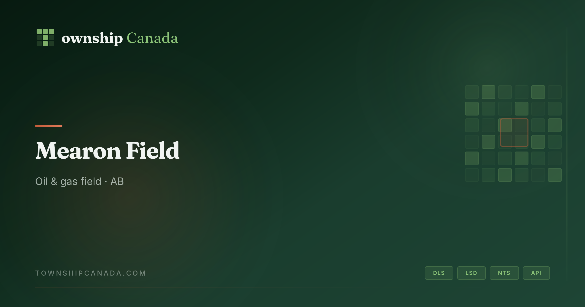 Mearon Field — Oil & gas field · AB | Township Canada