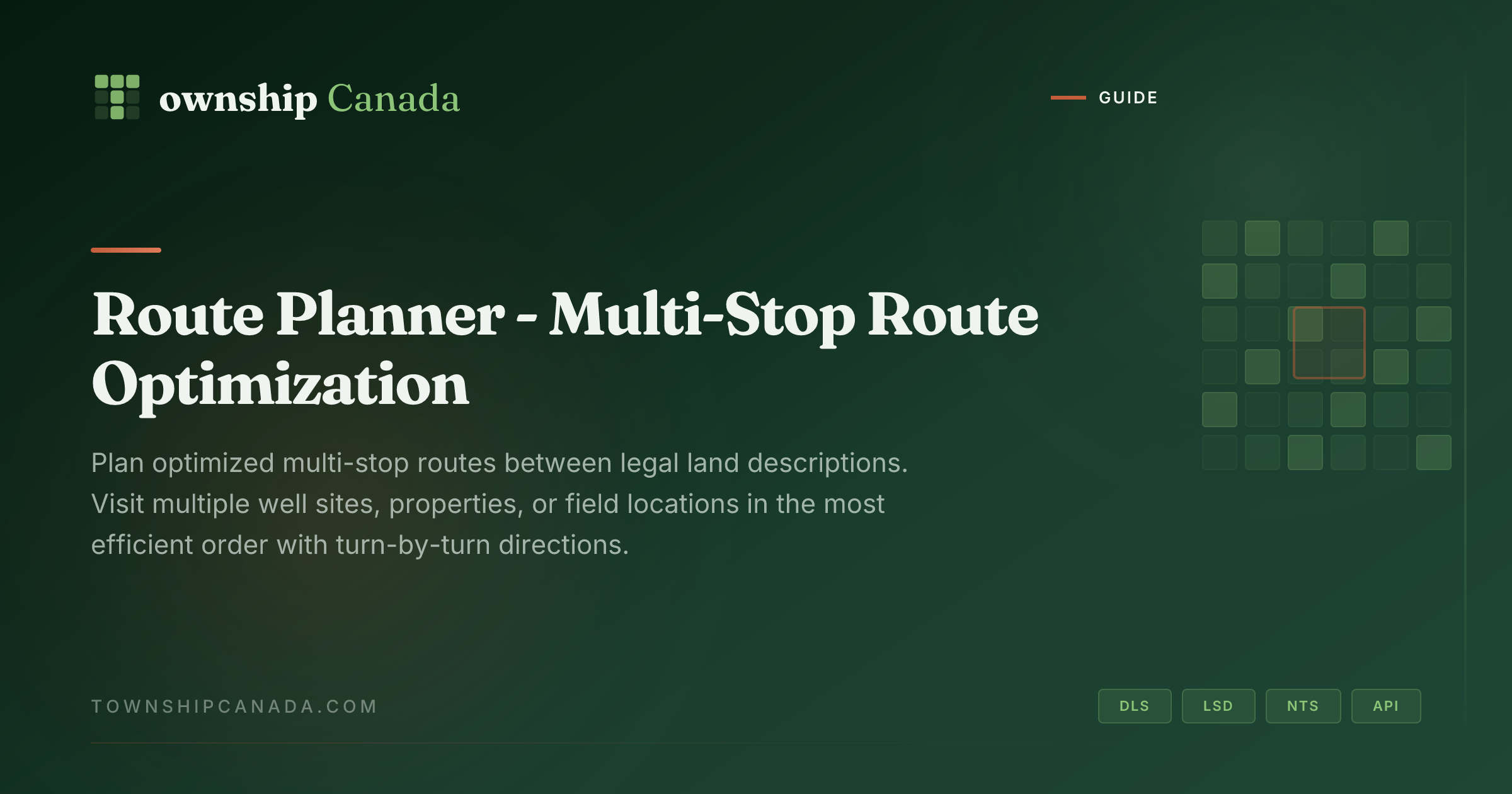 Route Planner - Multi-Stop Route Optimization | Township Canada