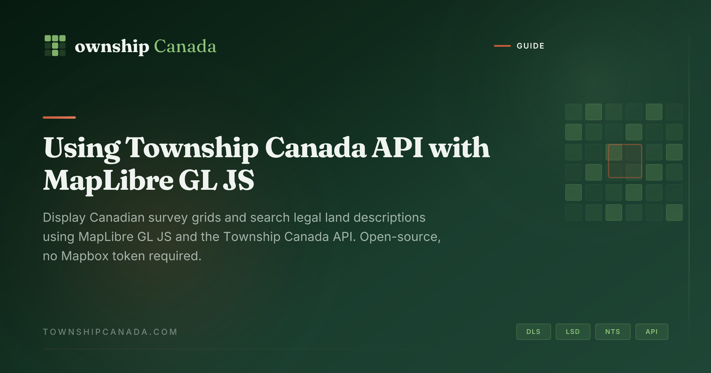 Using Township Canada API with MapLibre GL JS | Township Canada