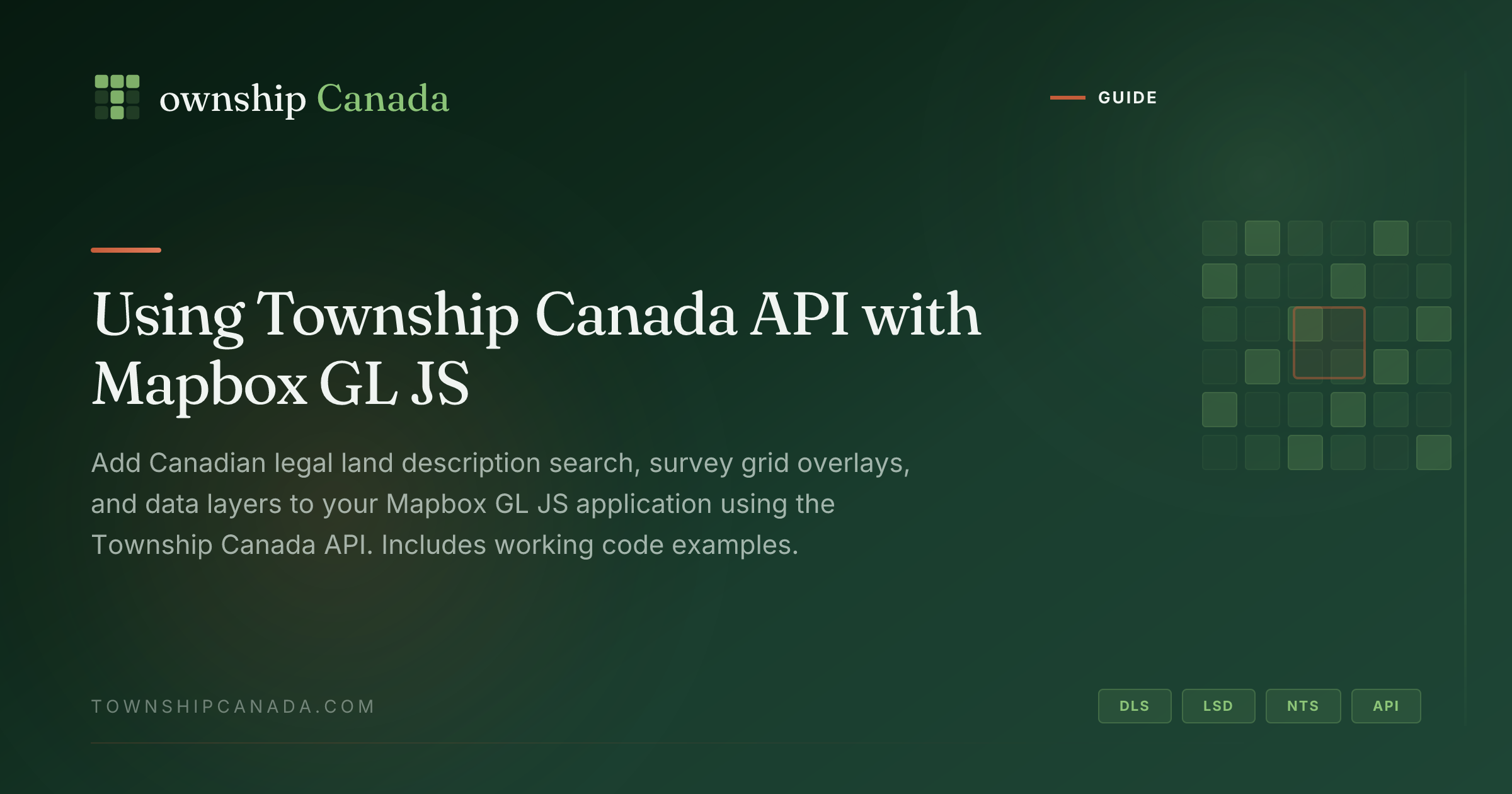 Using Township Canada API with Mapbox GL JS | Township Canada