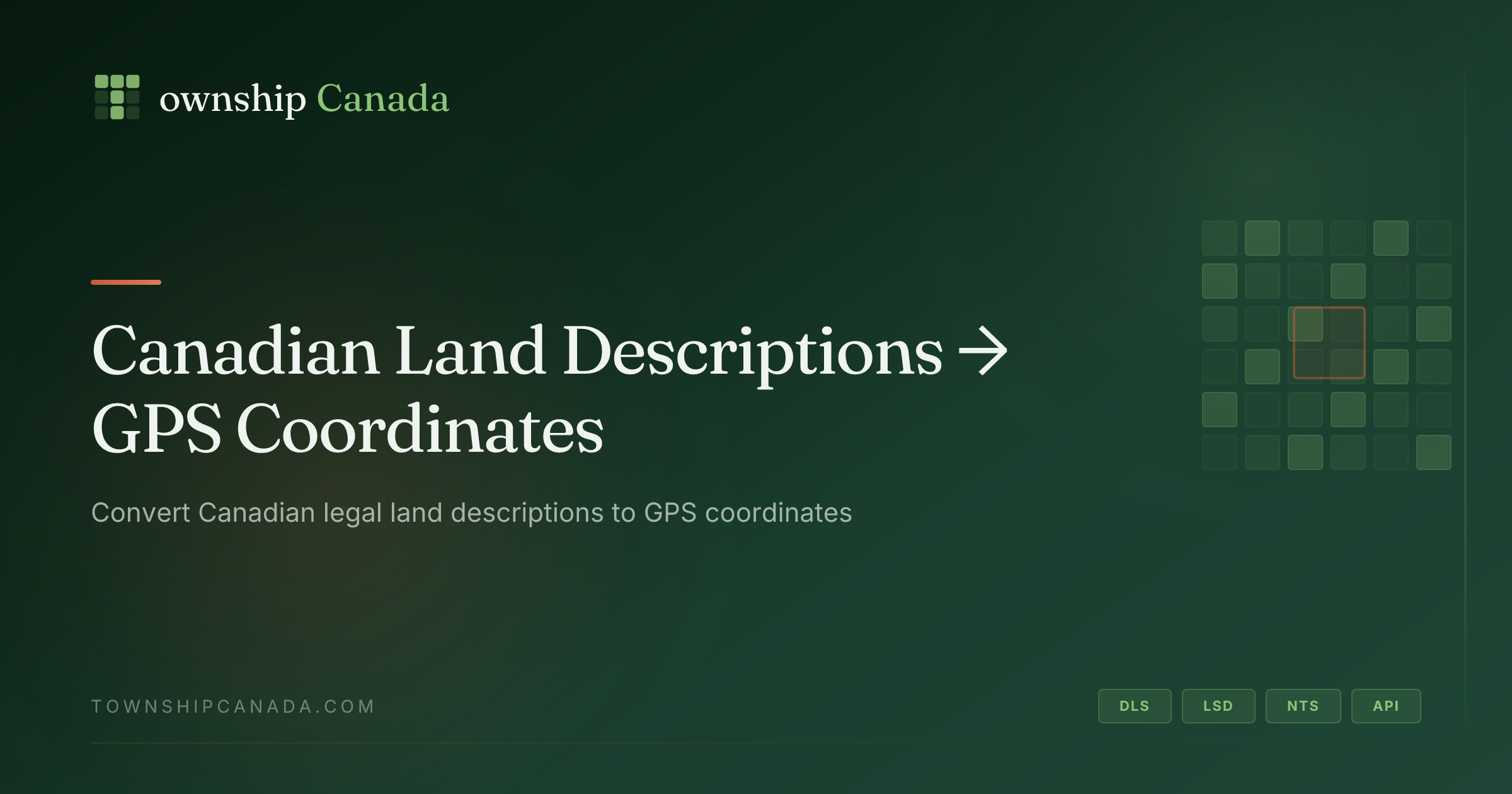 Saskatchewan Legal Land Description Converter | Free DLS to GPS